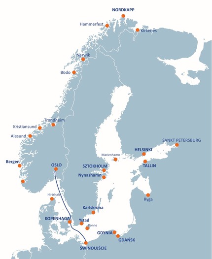 Mini Rejs do Oslo - mapa